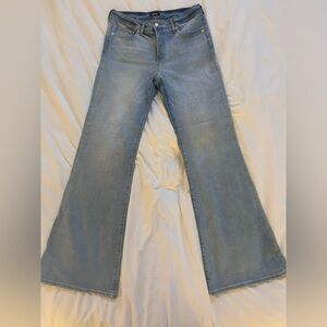 Express Light Blue Wide Leg Jeans